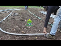 Serra a tunnel in film plastico a campata singola trasparente resistente ai raggi UV