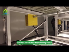 Seme a doppio strato Ebb And Flow Serra banco a rotelle Tabelle di coltivazione