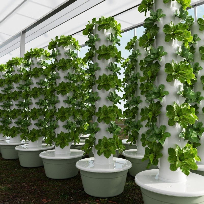 Giardino interno 5 strati sistema idroponico petali senza suolo Torre di coltivazione con luce a LED