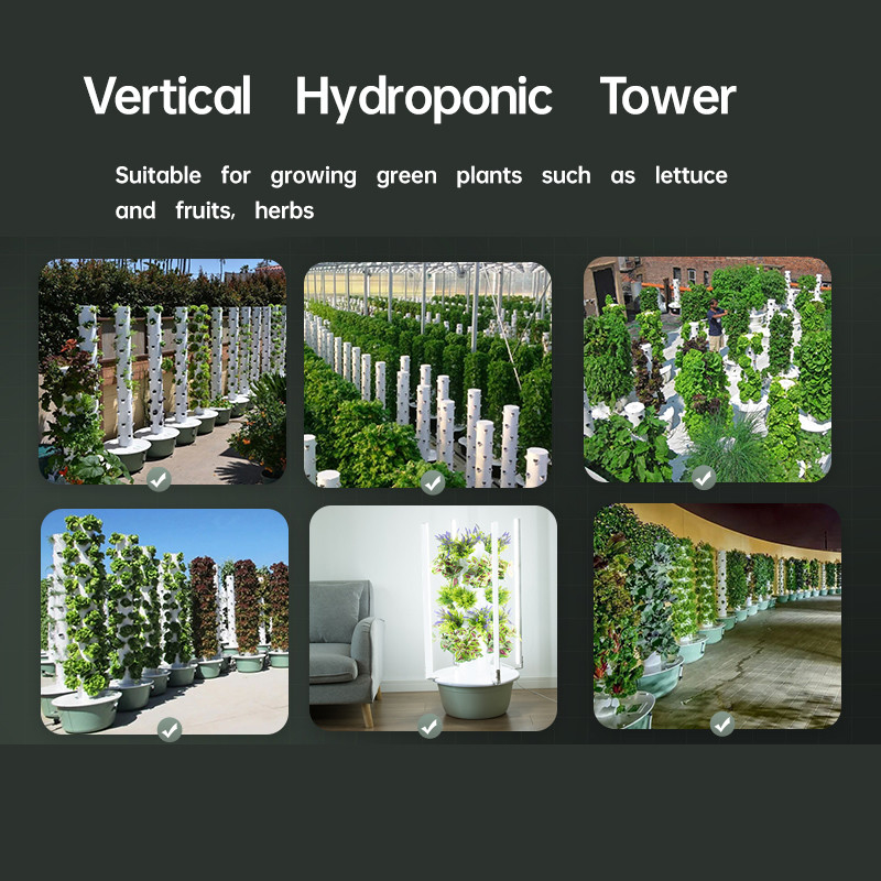 Giardino interno 5 strati sistema idroponico petali senza suolo Torre di coltivazione con luce a LED