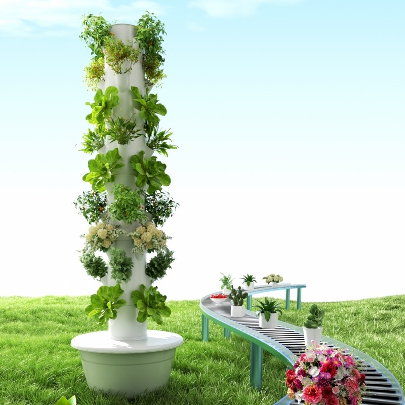 5/7/9 Sistema idroponico a strati senza suolo Torre di coltivazione per agricoltura interna