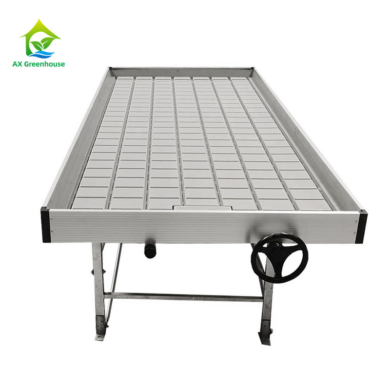 Ebb and Flow 4FT*8FT Verticale Hydroponic Mobile Rolling Bench Grow Table Con Polo