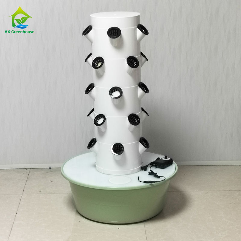 Torre idroponica a petali multistrato personalizzata con 5 fori verticali per strato per lattuga