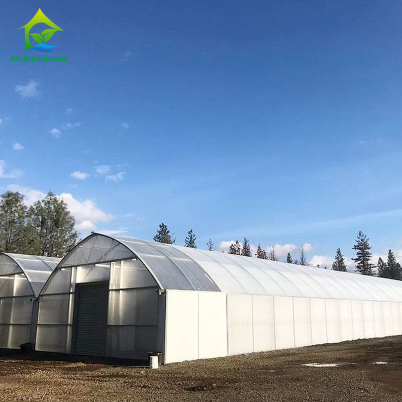 sistema di controllo di clima di Dep Grow Tunnel Greenhouse With della luce di altezza della parete di 1,8-3M