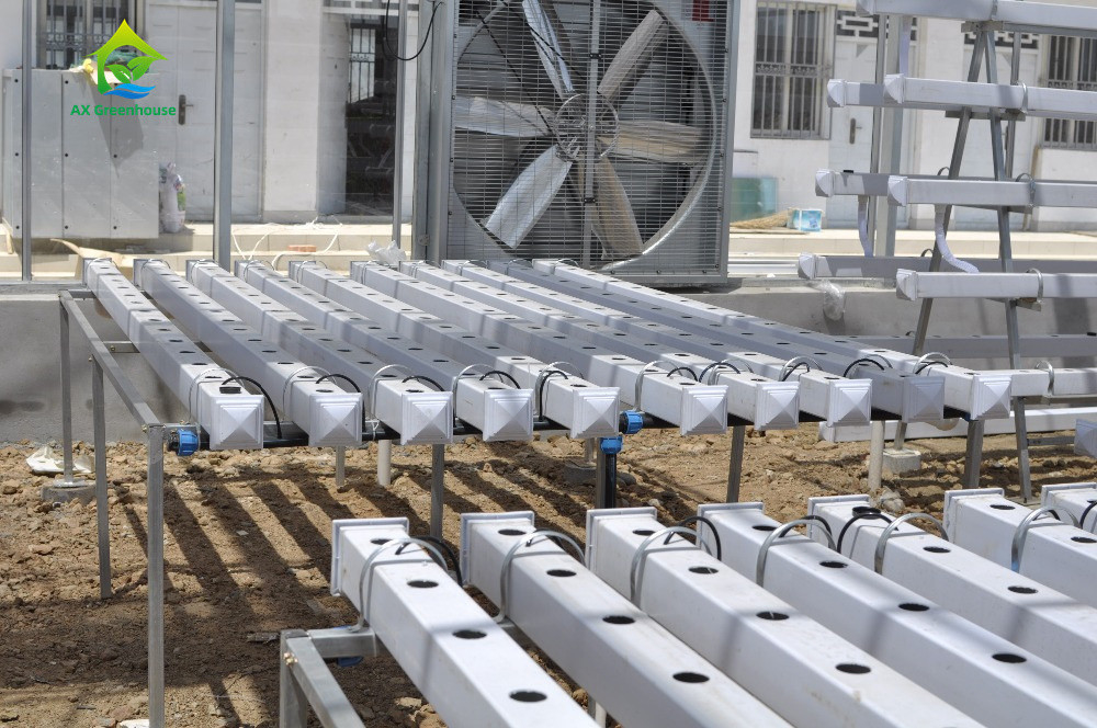 Agricoltura in ambienti chiusi senza suolo Coltivazione di fragole Tubo in PVC per la coltivazione idroponica Sistema NFT in vendita