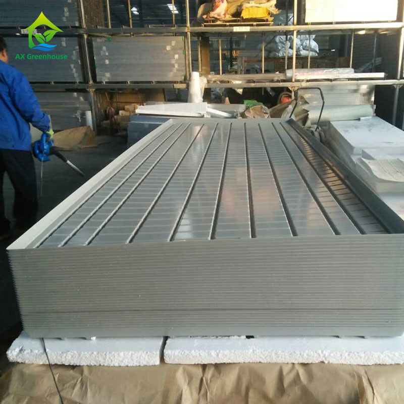 Banchi mobili per serre stabili ed ecologiche con pannello in plastica ABS e telaio in lega di alluminio, in dimensioni personalizzabili