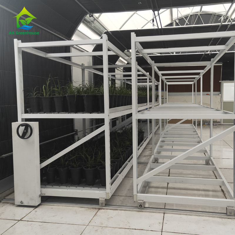 Rack per la coltivazione di erbe medicinali vegetali a doppio strato per agricoltura verticale